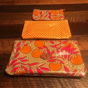 Fossil Makeup Bags, Set of Three